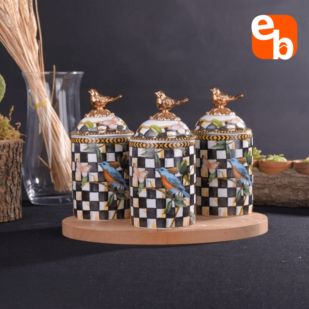 Miss Betty Paradise Vintage Porselen Saklama Seti