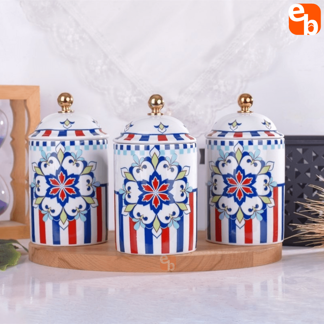 Miss Betty Flower Vintage Porselen Baharat Seti