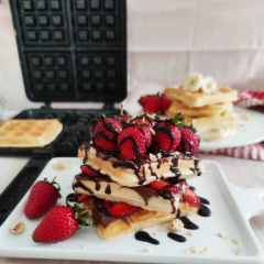 Kare Döküm Waffle Tavası
