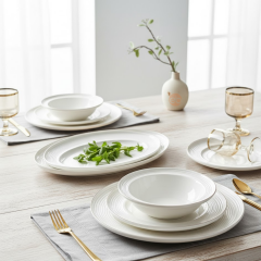 Rosey Line  26 Parça New Bone Porselen Yemek Takımı