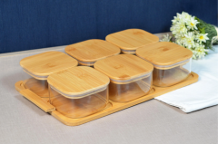 Bambu 6'lı Set Borosilikat Cam Kahvaltılık