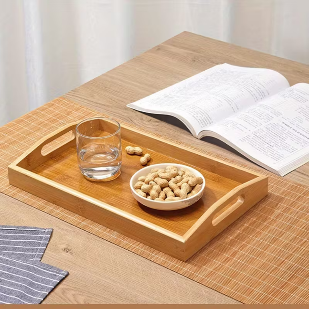 Dekoratif Bambu Orta Boy Tepsi