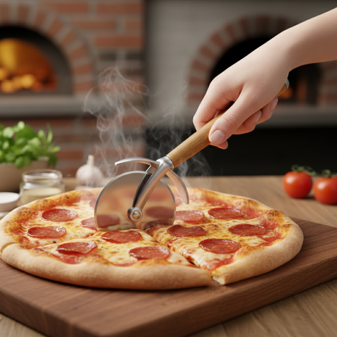 Paslanmaz Çelik  Pizza Dilimleyici