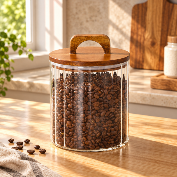 Zahire Akasya Kapaklı Cam Kavanoz 1750ML