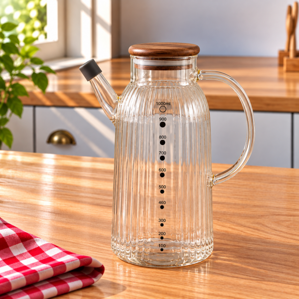 Akasya Kapaklı Cam Yağdanlık 1 Litre - Pinterest