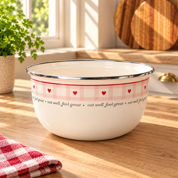 Mien Kalpli 22 Cm Emaye Karıştırma Kabı