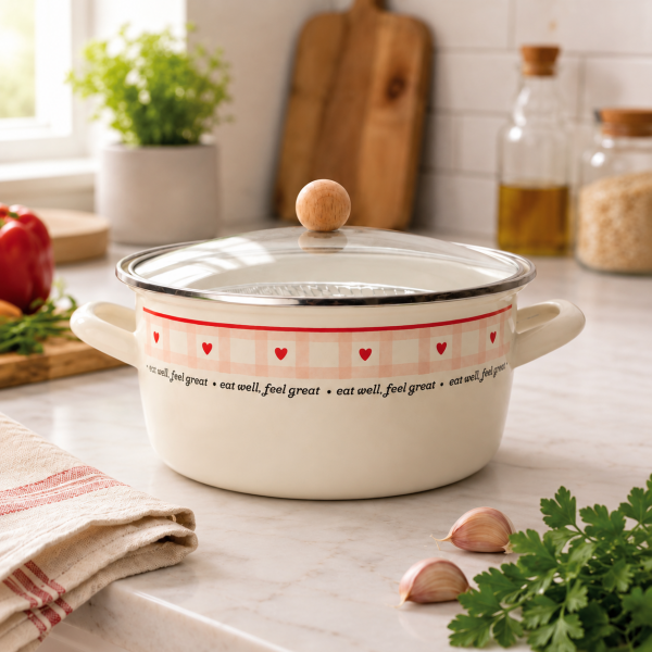 Mien Love Emaye Kızartma Tenceresi - 22 Cm