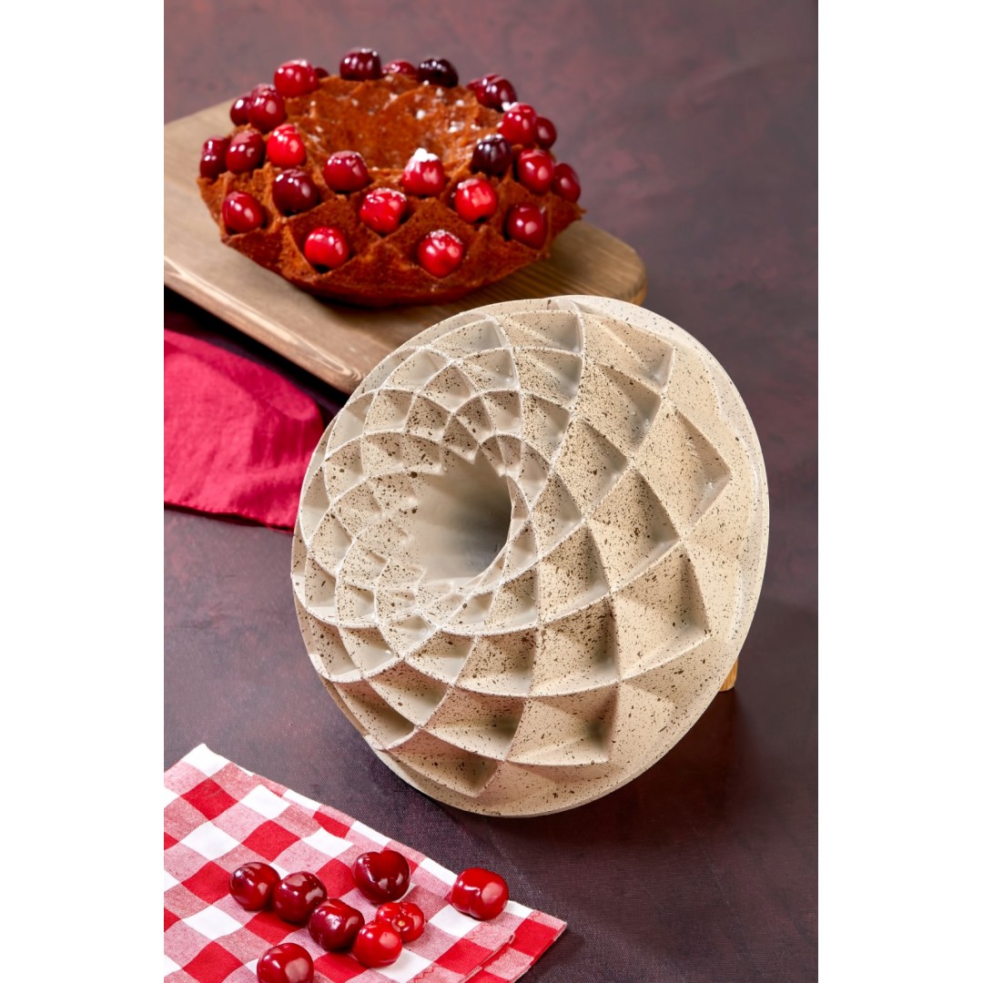 Cooker Elegance Döküm Granit Kek Kalıbı Krem Cooker Elegance Döküm Granit Kek Kalıbı Krem