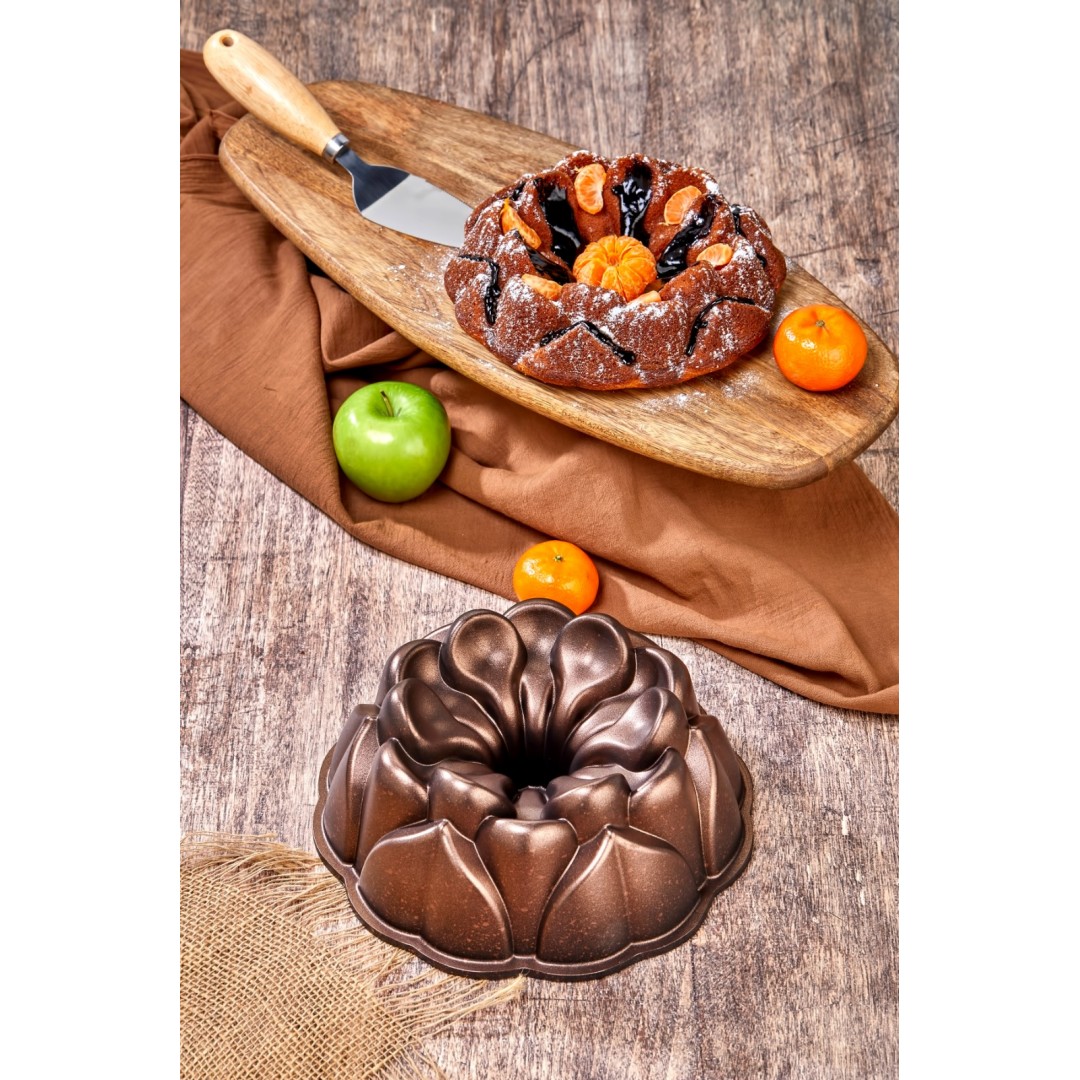 Cooker Luxury Döküm Granit Kek Kalıbı Bronz Cooker Luxury Döküm Granit Kek Kalıbı Bronz