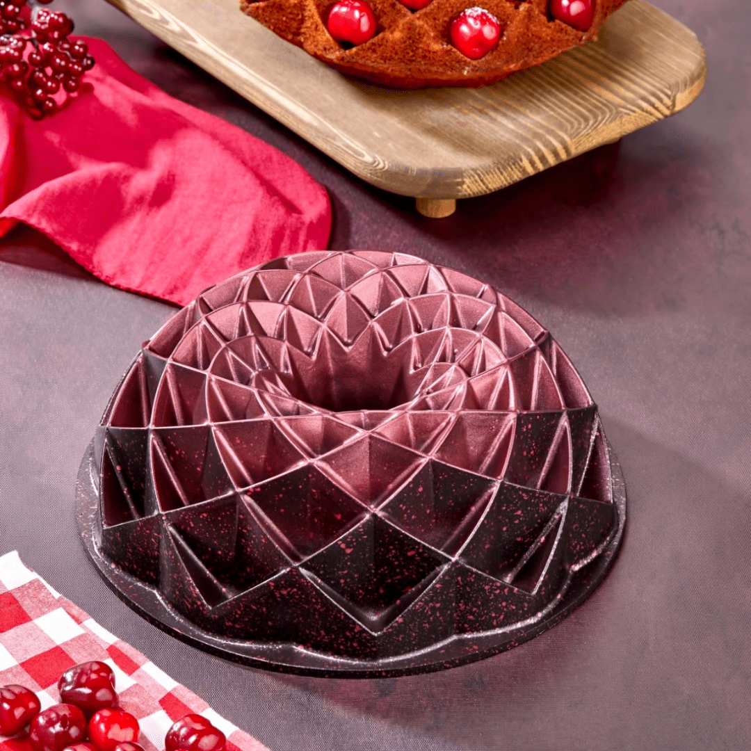 Cooker Elegance Döküm Granit Kek Kalıbı Bordo Cooker Elegance Döküm Granit Kek Kalıbı Bordo