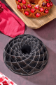 Cooker Elegance Döküm Granit Kek Kalıbı Siyah