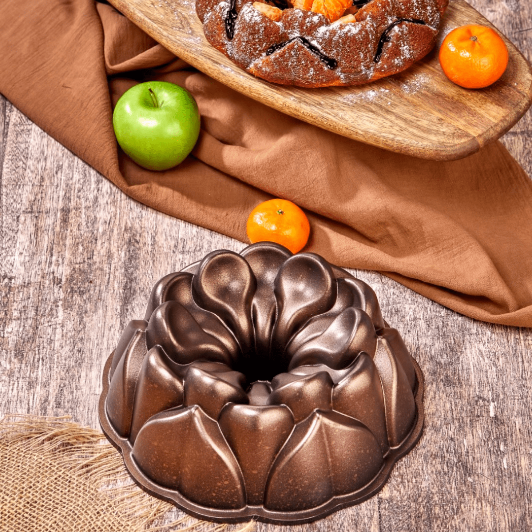 Cooker Luxury Döküm Granit Kek Kalıbı Bronz Cooker Luxury Döküm Granit Kek Kalıbı Bronz