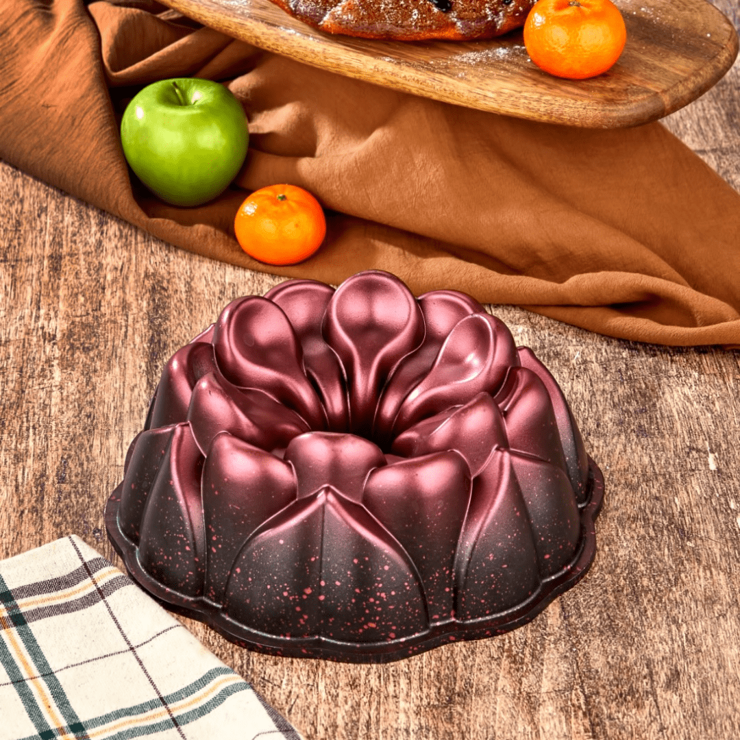 Cooker Luxury Döküm Granit Kek Kalıbı Bordo Cooker Luxury Döküm Granit Kek Kalıbı Bordo