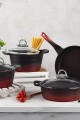 Red / Black Festa 7 Parça Döküm Set Red / Black Festa 7 Parça Döküm Set