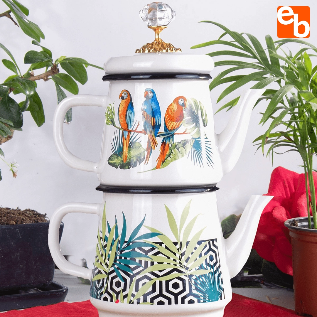 Patrot Vintage Emaye Çaydanlık Mini Patrot Vintage Emaye Çaydanlık Mini