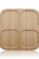 Bambu 4lü Kare Sunum Tepsi 25x25 Bambu 4lü Kare Sunum Tepsi 25x25