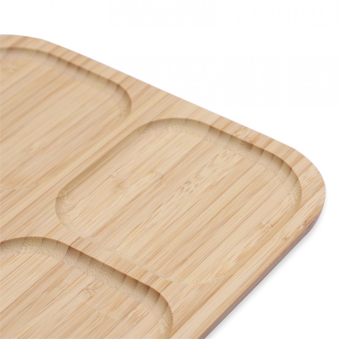 Bambu 4lü Kare Sunum Tepsi 25x25 Bambu 4lü Kare Sunum Tepsi 25x25