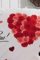 JE T’AIME Kırmızı Creaforce Nevresim Takımı JE T’AIME Kırmızı Creaforce Nevresim Takımı