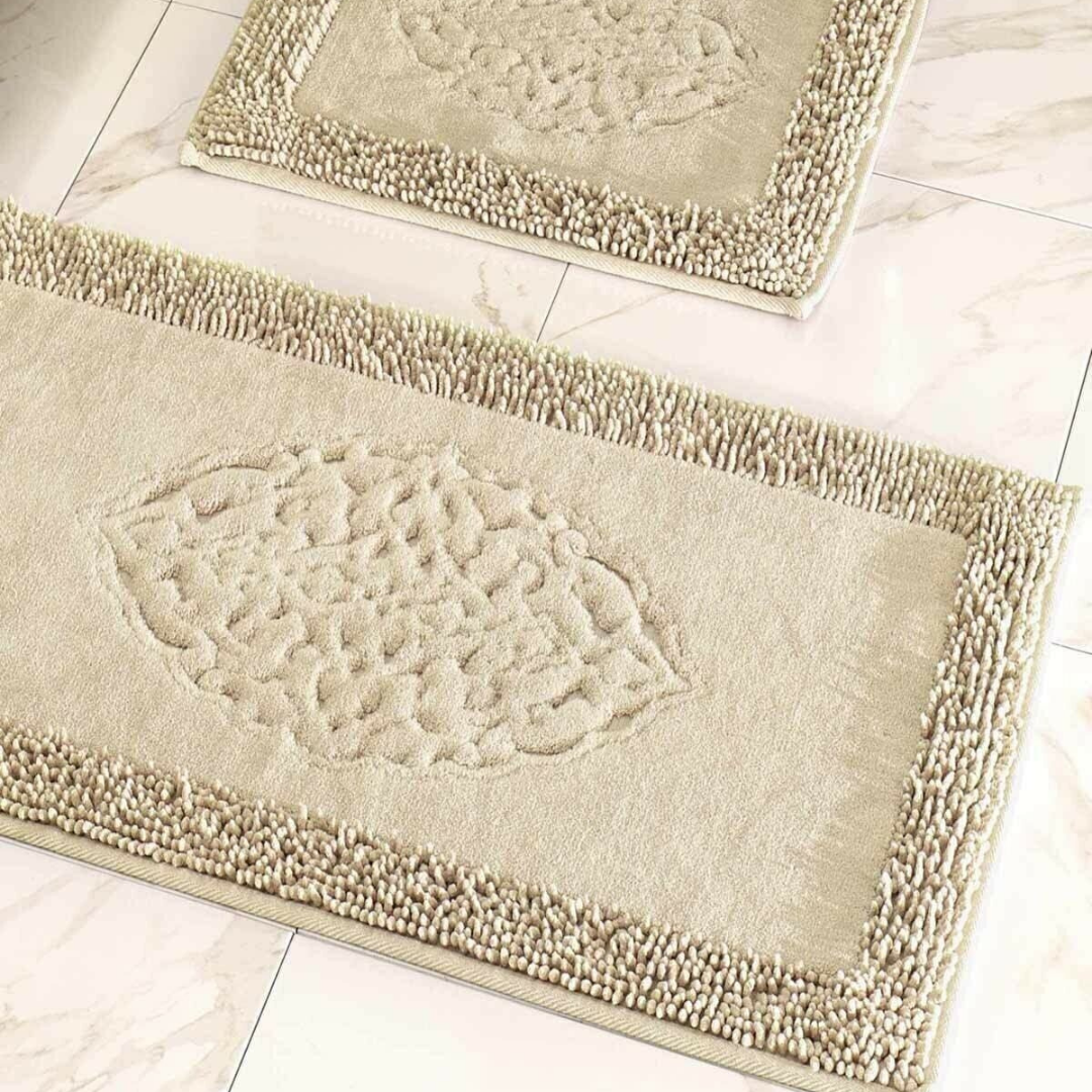 Çapa Home Pamuk 2li Klozet Takımı Banyo Paspas Seti Bej Çapa Home Pamuk 2li Klozet Takımı Banyo Paspas Seti Bej