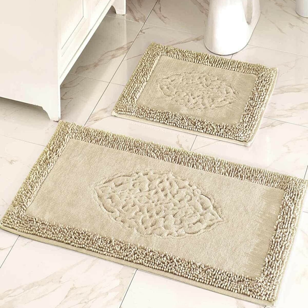 Çapa Home Pamuk 2li Klozet Takımı Banyo Paspas Seti Bej Çapa Home Pamuk 2li Klozet Takımı Banyo Paspas Seti Bej