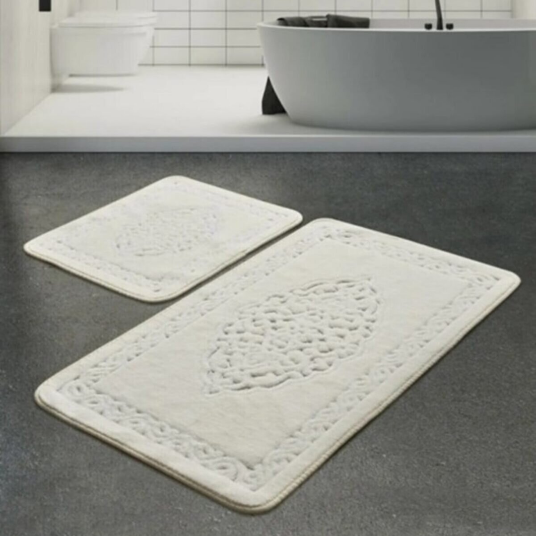 Çapa Home Pamuk 2li Klozet Takımı Banyo Paspas Seti Krem Çapa Home Pamuk 2li Klozet Takımı Banyo Paspas Seti Krem
