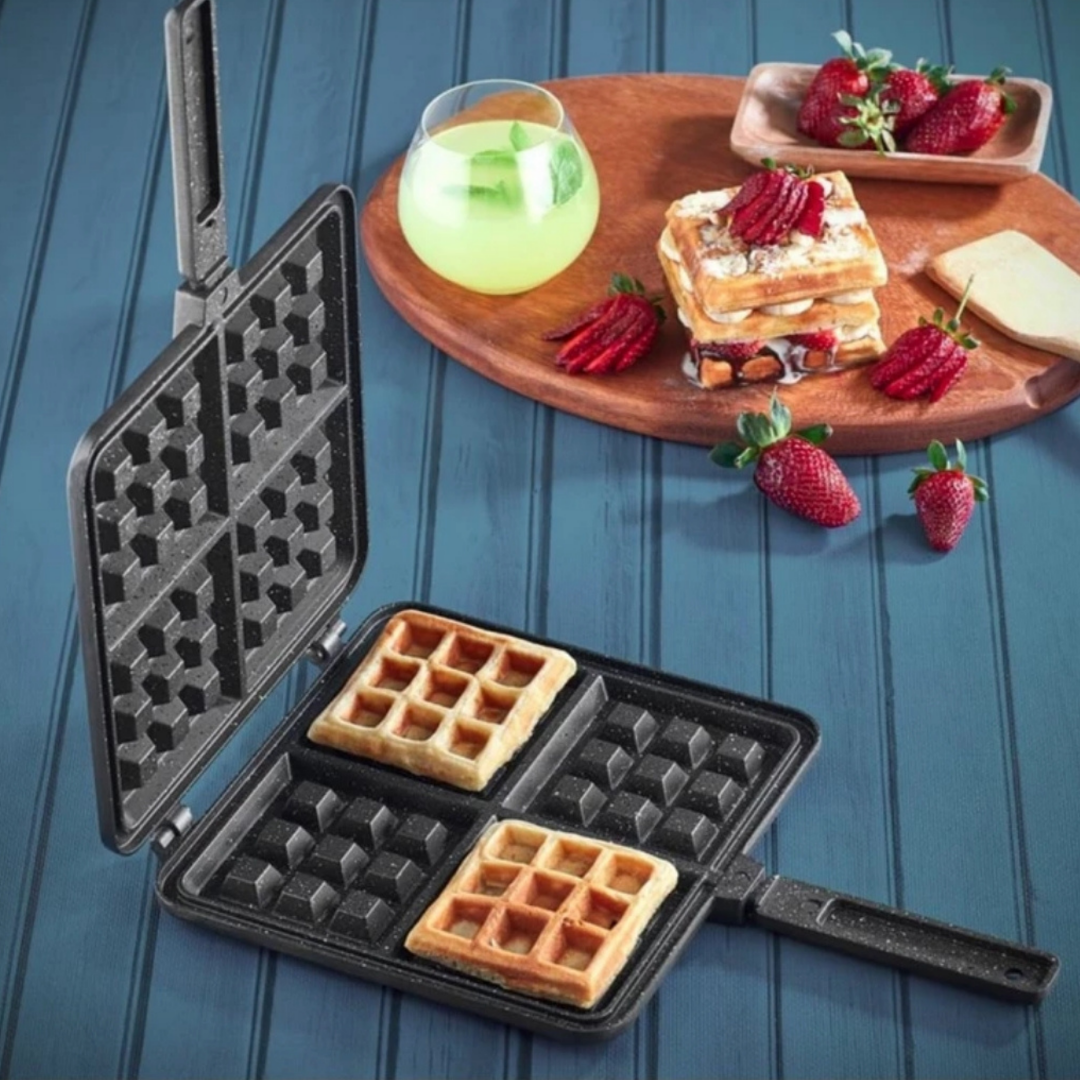 Kare Döküm Waffle Tavası