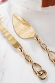 2li Elegant Gold Pasta Servis Takımı 2li Elegant Gold Pasta Servis Takımı